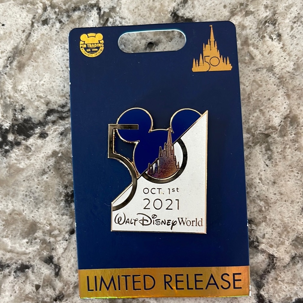 Walt Disney World 50th Anniversary Limited Release October 1, 2021 pin